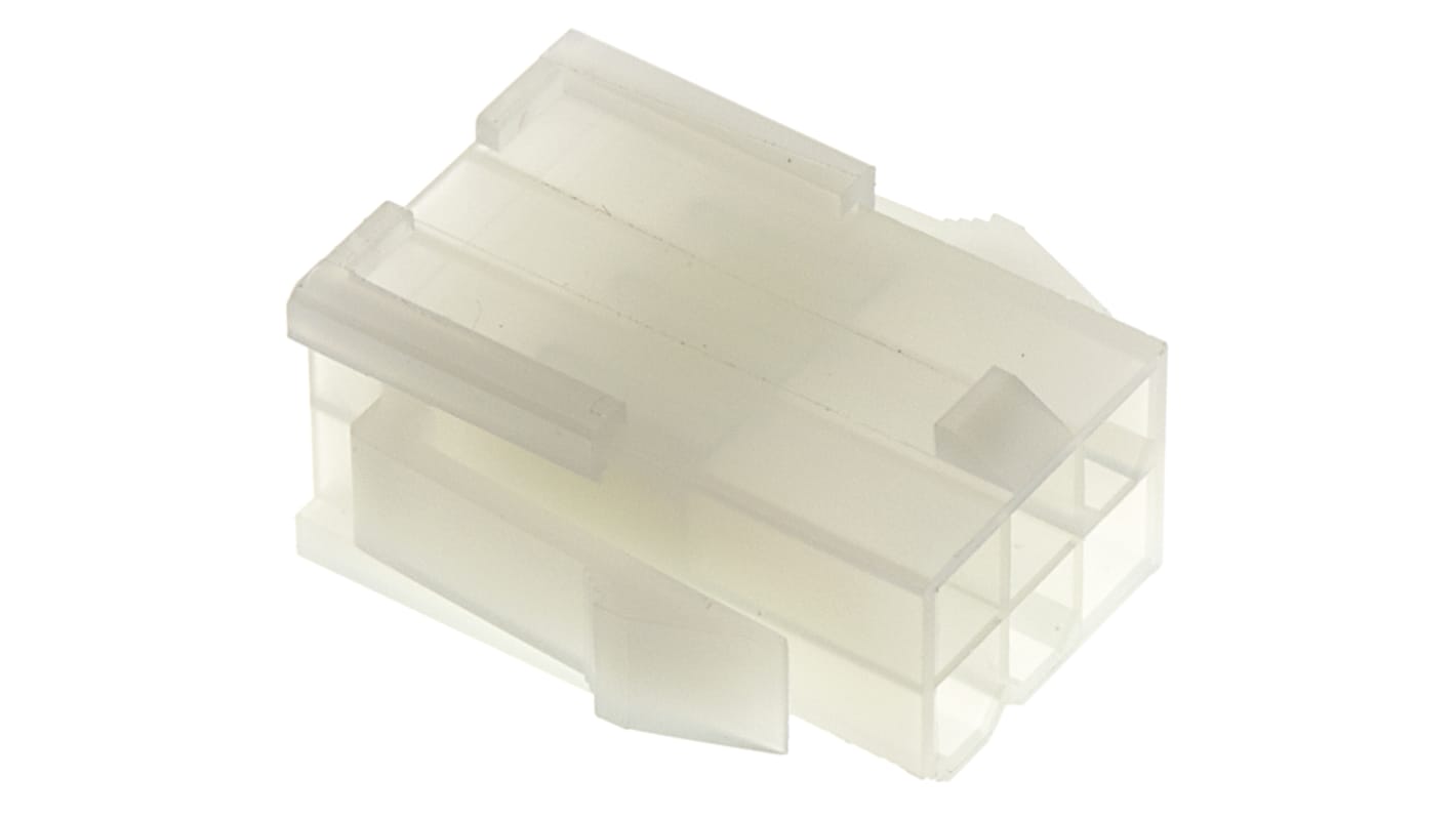 Molex, Mini-Fit Jr Male Connector Housing, 4.2mm Pitch, 6 Way, 2 Row