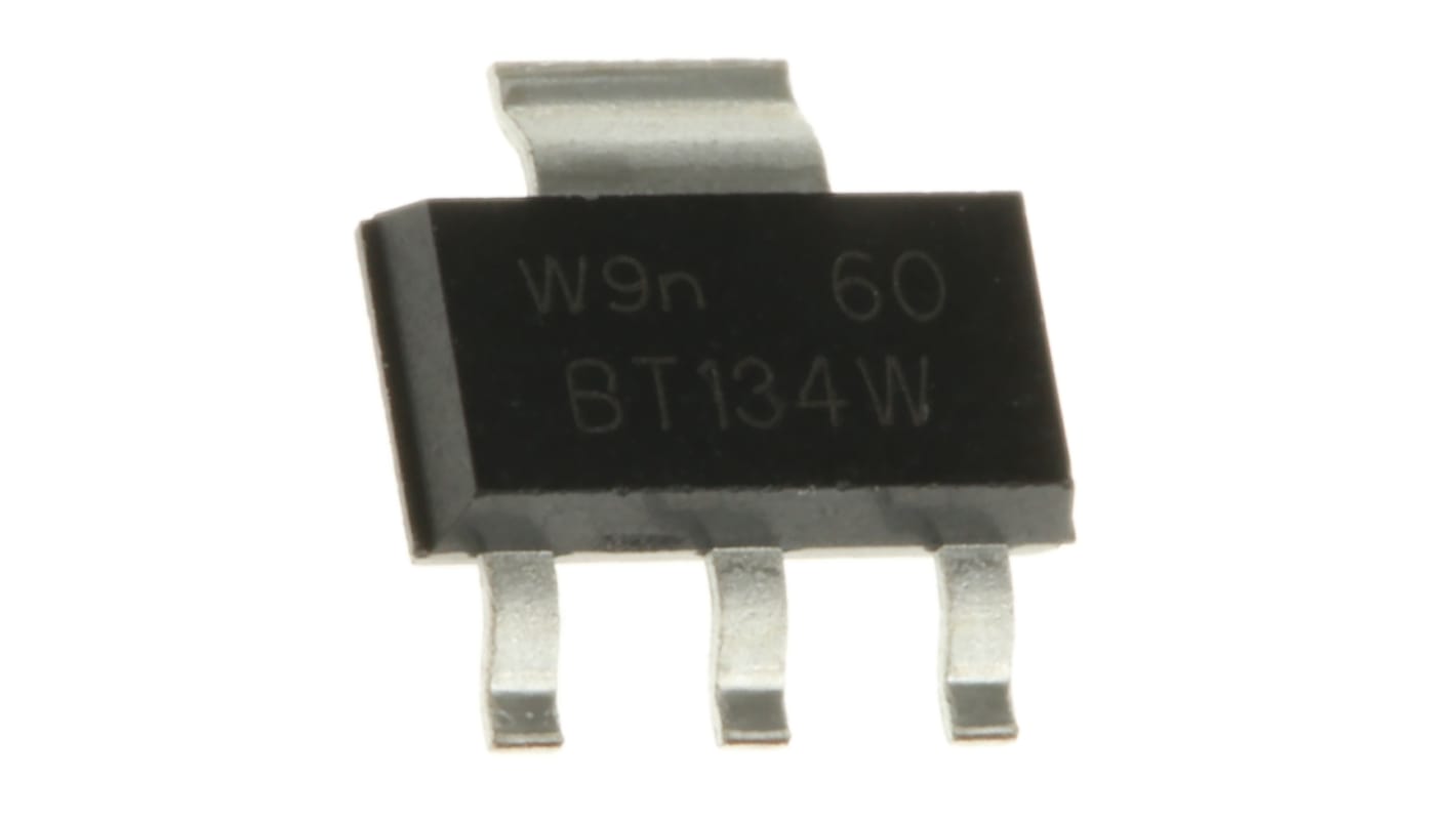 WeEn Semiconductors Co., Ltd Surface Mount, 4-pin, TRIAC, 600V, Gate Trigger 1.5V 600V