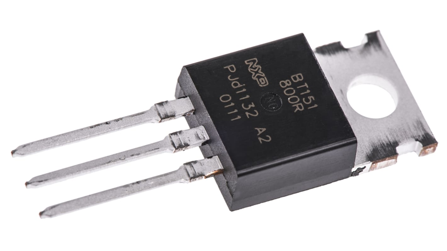 WeEn Semiconductors Co., Ltd 可控硅, SCR, TO-220AB, 通孔安装, 最大栅极触发电流15mA