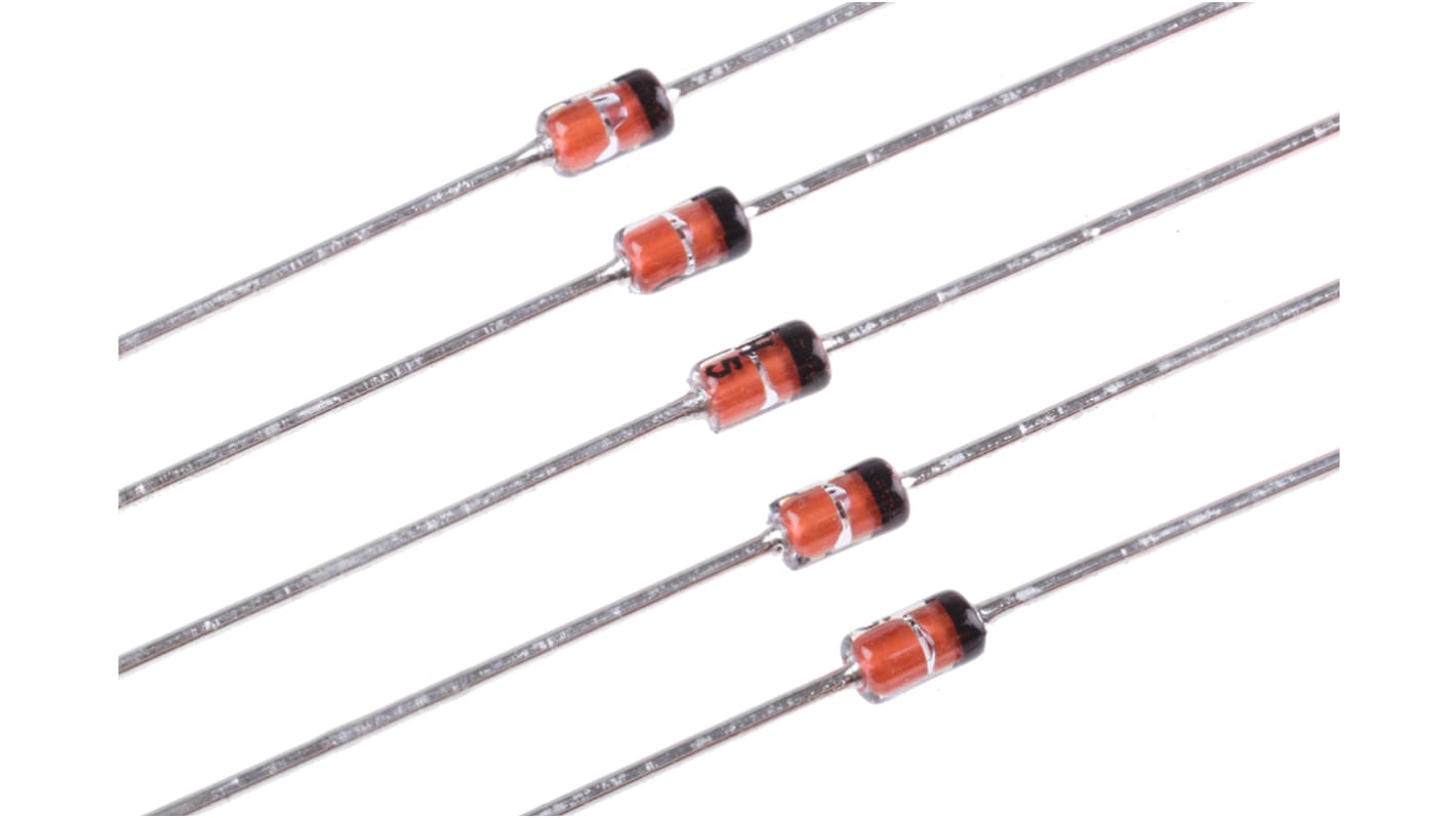 Nexperia, 15V Zener Diode ±5% 1.3 W Through Hole 2-Pin DO-41
