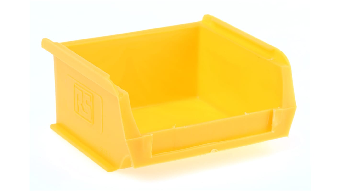 RS PRO PP Storage Bin, 50mm x 100mm, Yellow