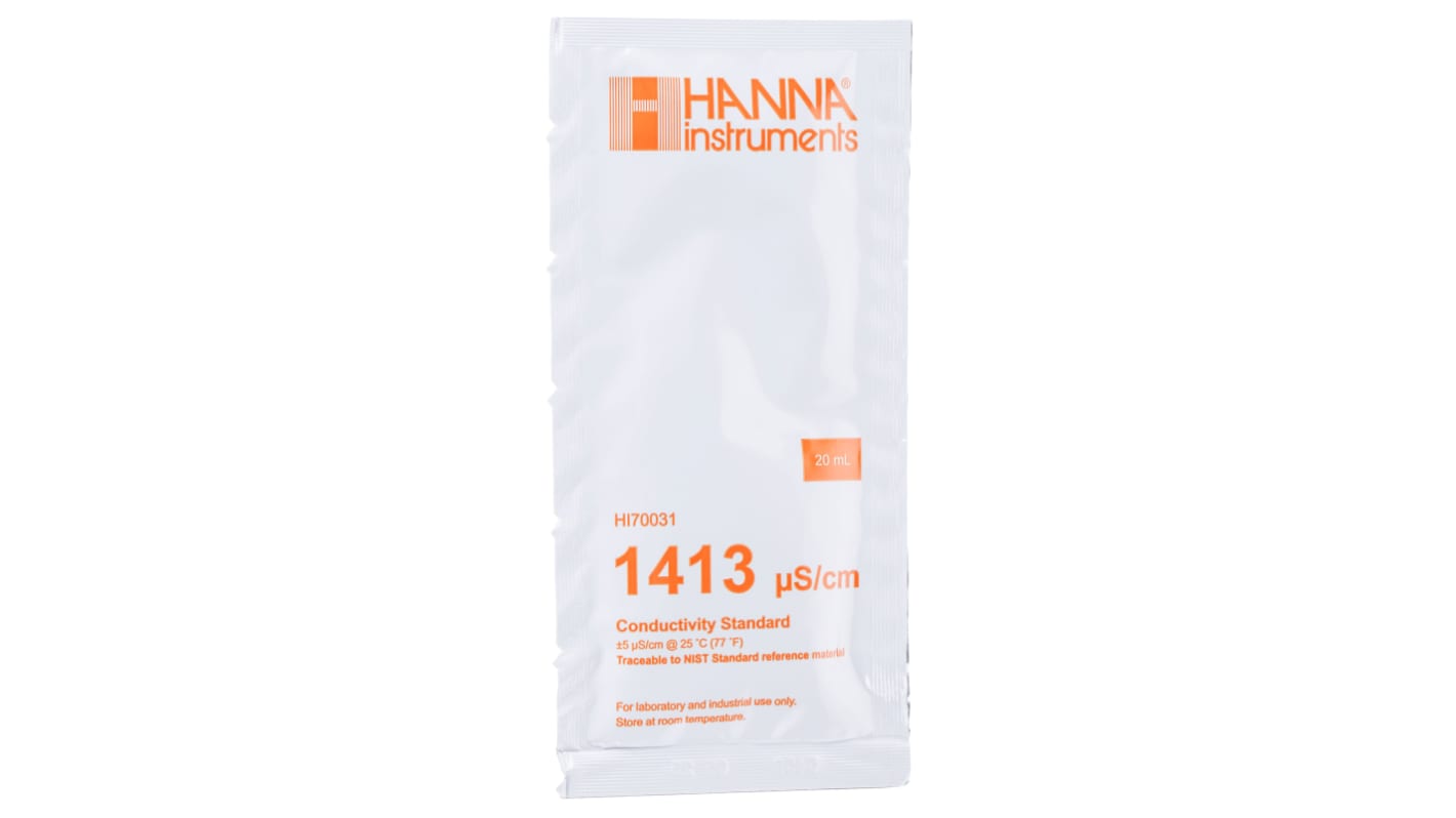 Hanna Instruments HI70031P Buffer Solution 1413μS/cm, 20ml Sachet