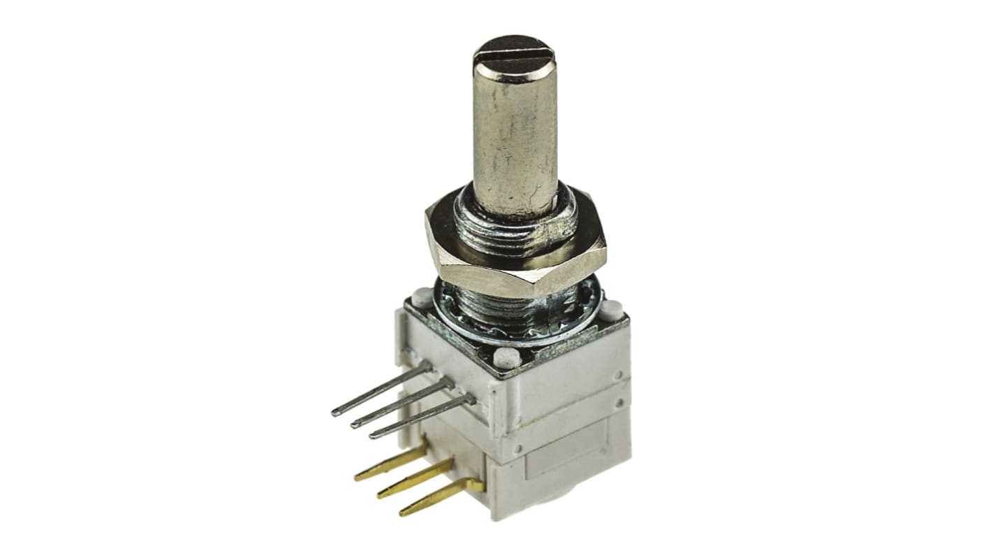 Vishay 1kΩ Rotary Potentiometer 2-Gang, Panel Mount (Through Hole), 14921F0GJSX13102KA