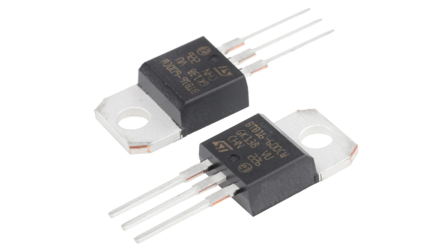 STMicroelectronics Through Hole, 3-pin, Silicon Controlled Rectifier, 600V, Gate Trigger 1.3V 600V