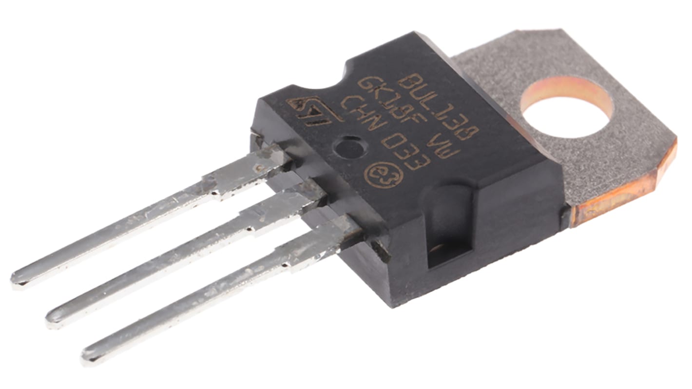 STMicroelectronics BUL138 NPN Transistor, 5 A, 400 V, 3-Pin TO-220
