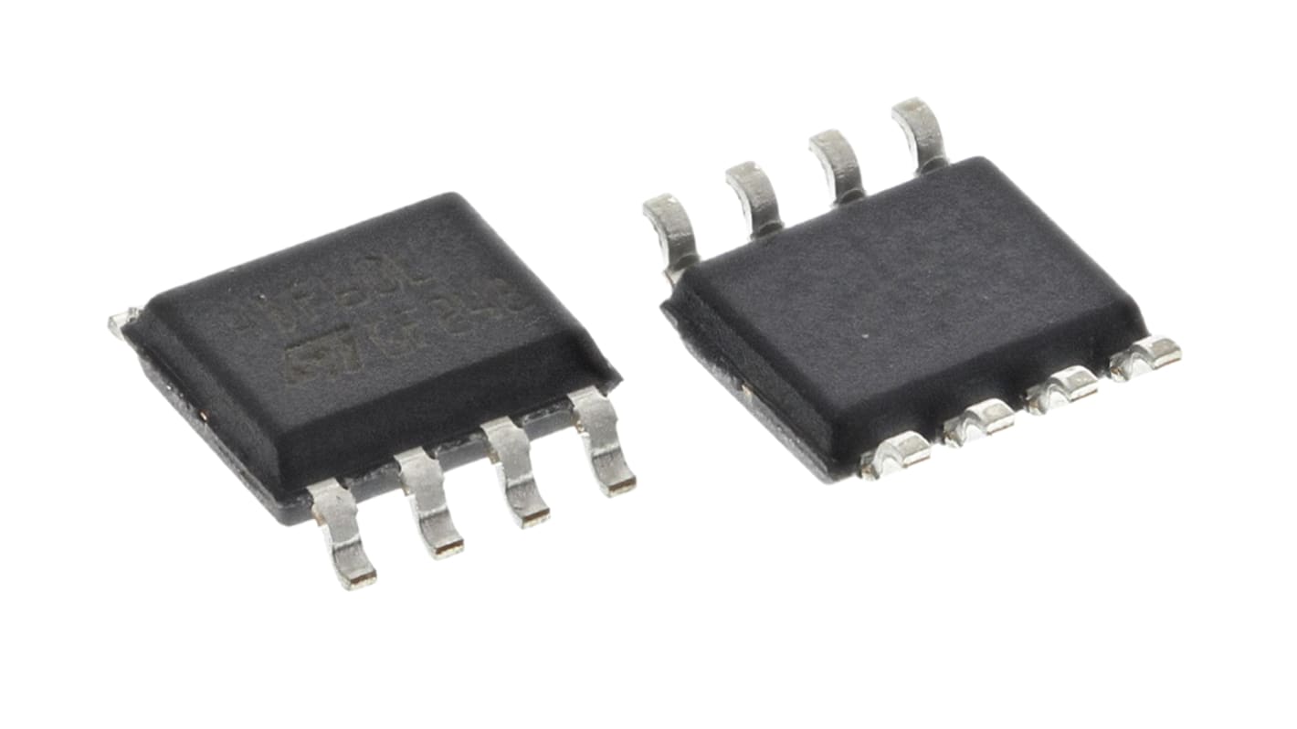 MOSFET STMicroelectronics, canale N, 55 mΩ, 4 A, SOIC, Montaggio superficiale