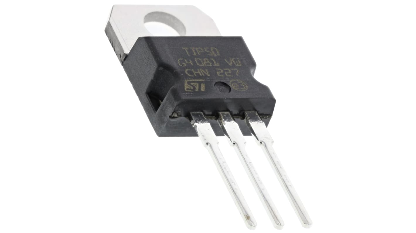 STMicroelectronics トランジスタ, NPN, スルーホール, 1 A, TIP50