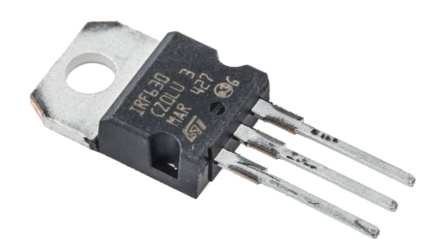 STMicroelectronics STripFET IRF630 N-Kanal, THT MOSFET 200 V / 9 A 75 W, 3-Pin TO-220