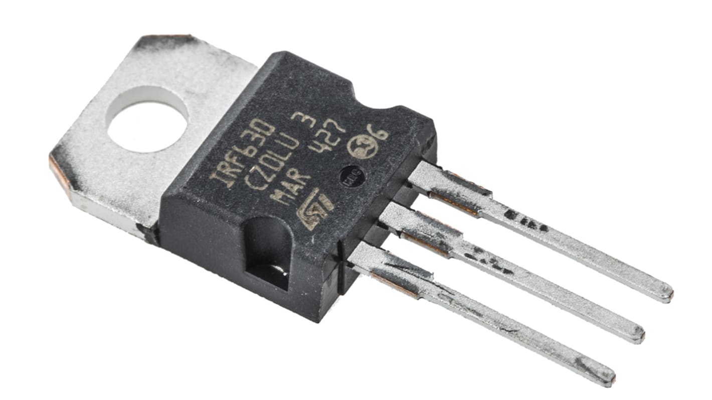 STMicroelectronics STripFET N-Channel MOSFET, 9 A, 200 V, 3-Pin TO-220 IRF630