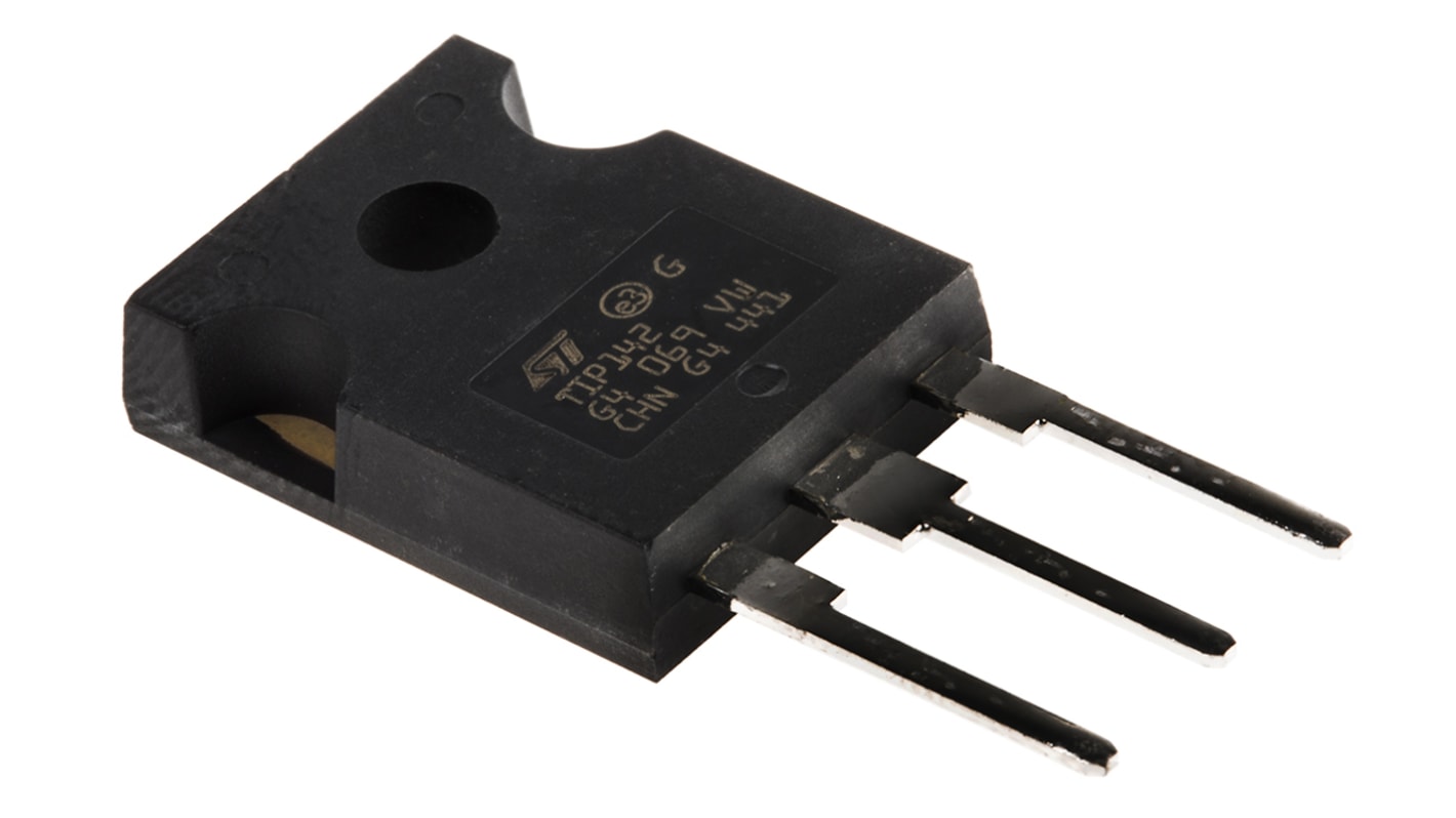 Transistor Darlington NPN STMicroelectronics, TO-247, 3 Pin, 10 A, 100 V, , Montaggio su foro