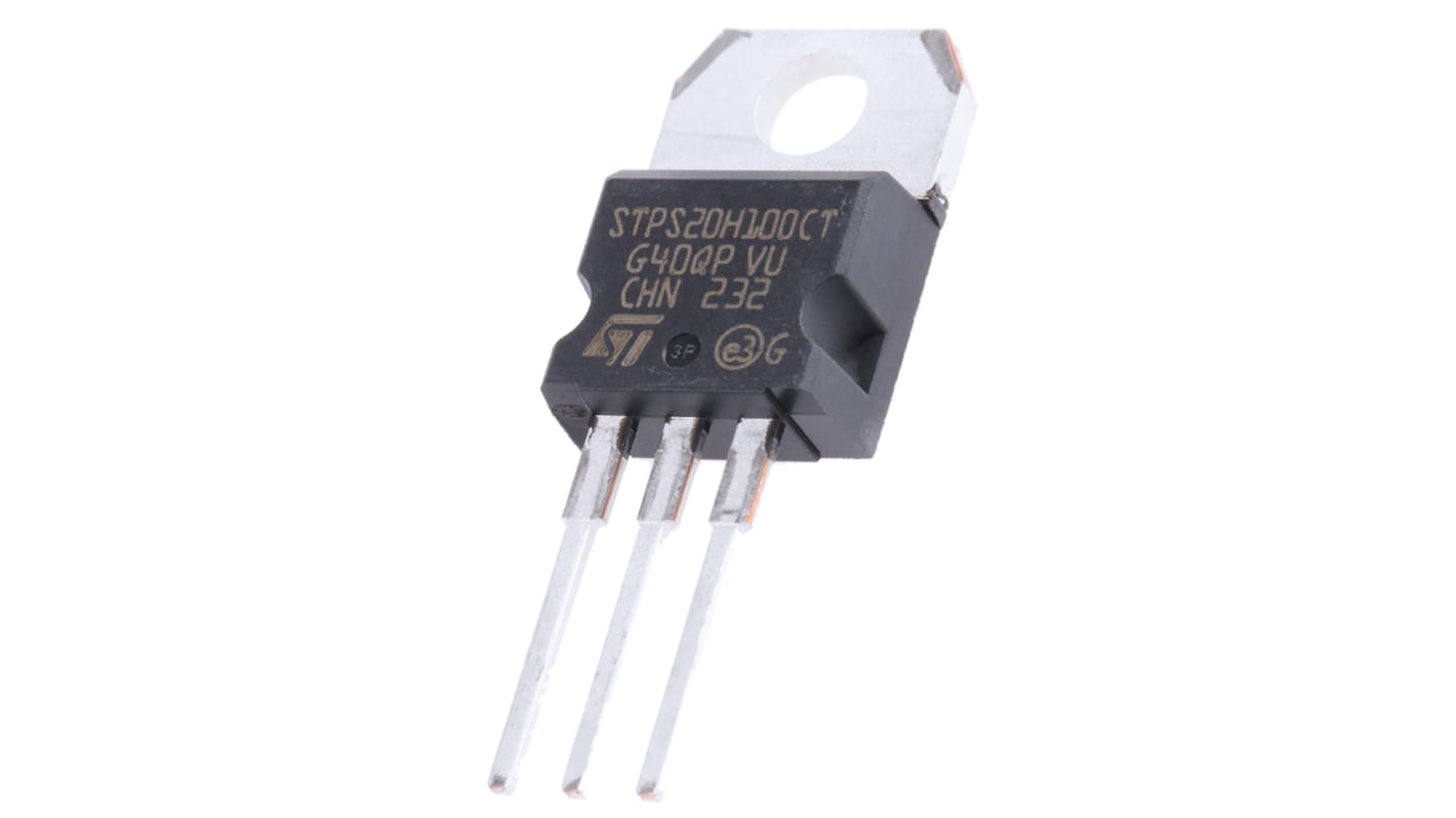 STMicroelectronics THT Schottky Diode Gemeinsame Kathode, 100V / 20A, 3-Pin TO-220AB