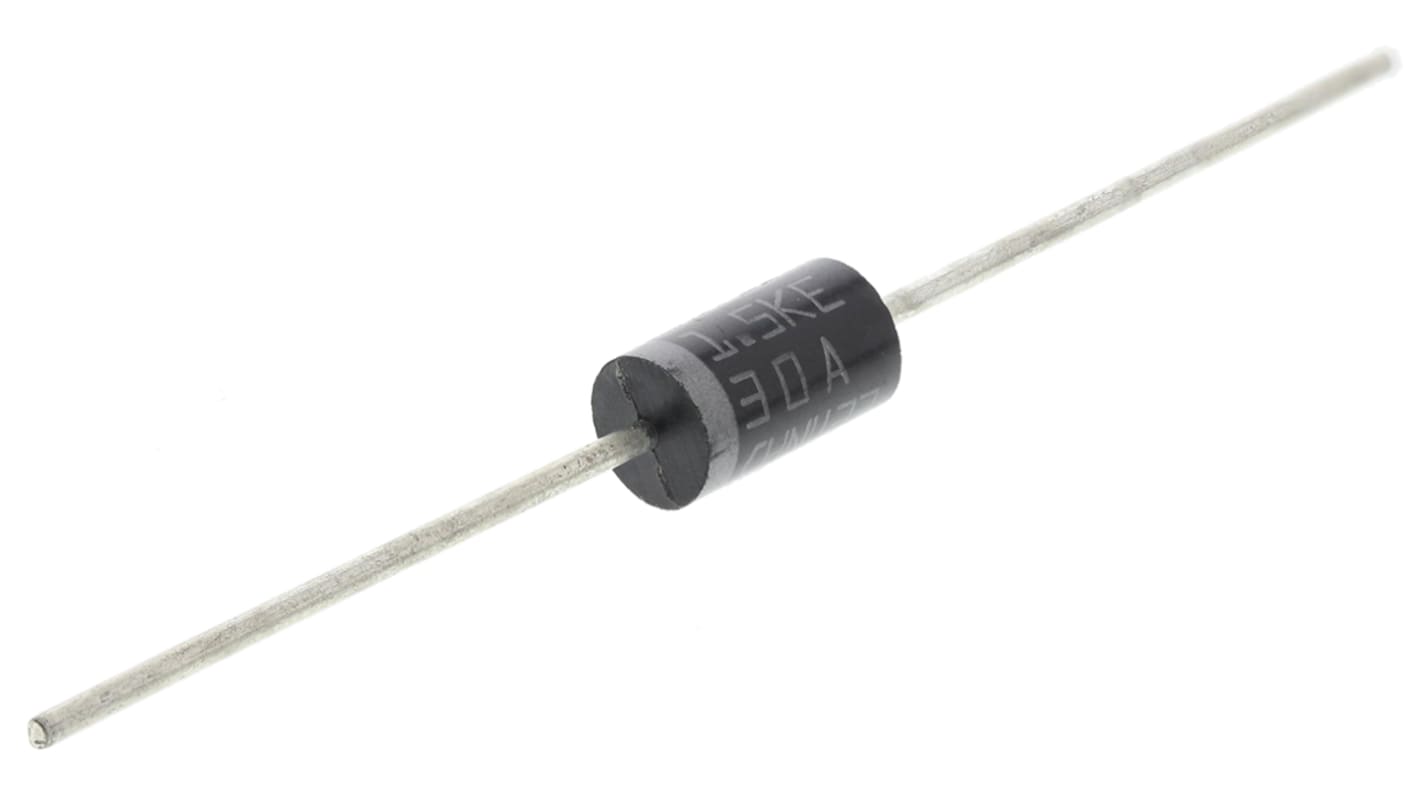 STMicroelectronics 1.5KE30A, Uni-Directional TVS Diode, 1500W, 2-Pin DO-201