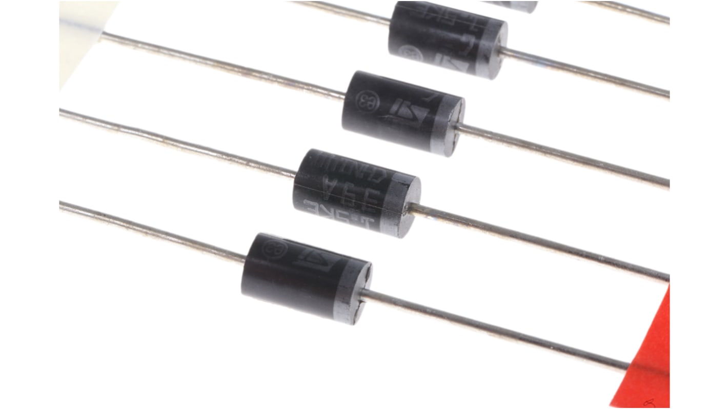 STMicroelectronics 1.5KE39A, Uni-Directional TVS Diode, 1500W, 2-Pin DO-201