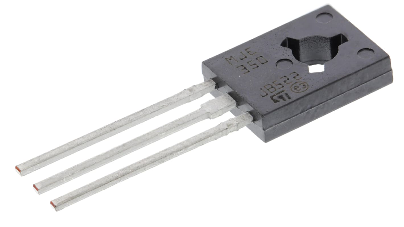 STMicroelectronics MJE350 PNP Transistor, -500 mA, -300 V, 3-Pin SOT-32