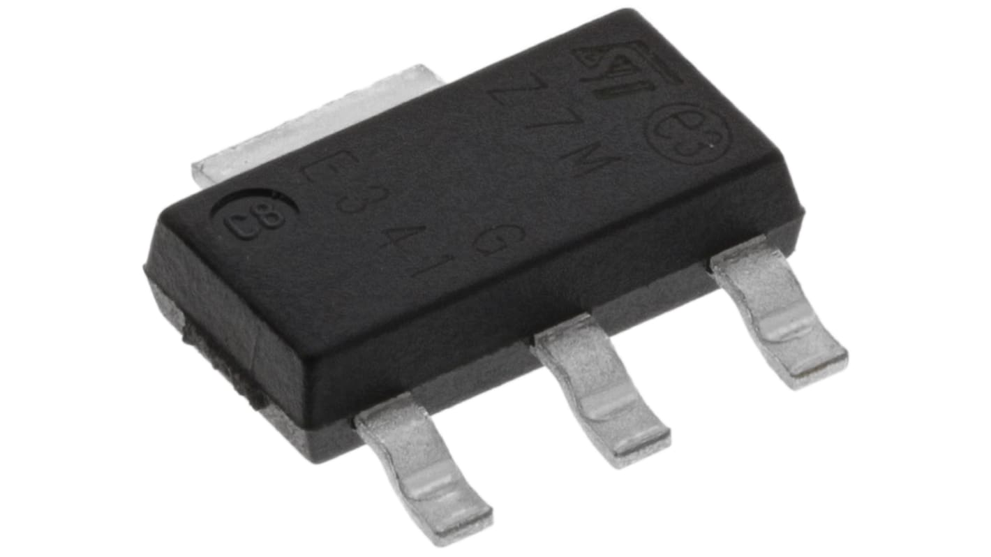 TRIAC 600V, 600V 1A, kapu indítófesz.: 1.3V, 7mA, SOT-223, 3+Tab-tüskés