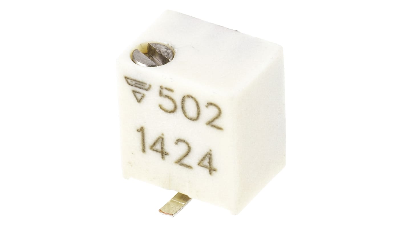 Vishay 半固定抵抗器（トリマポテンショメータ） 5kΩ 表面実装 11回転型 TSM4YL502KB25
