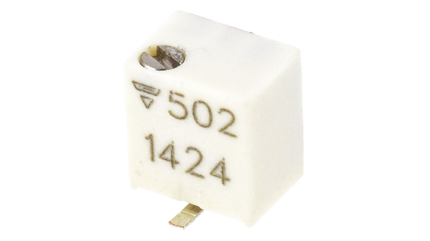 Vishay 半固定抵抗器（トリマポテンショメータ）, 5kΩ, ±10%, 0.25W, 11回転, 表面実装