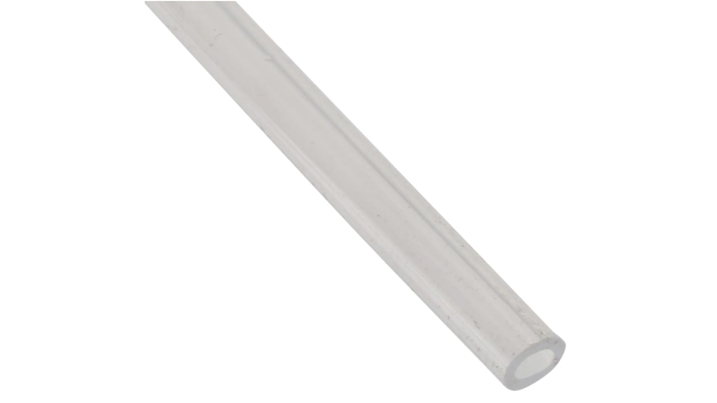 RS PRO FEP, Flexible Tube, 2.5mm ID, 4mm OD, Clear, 5m