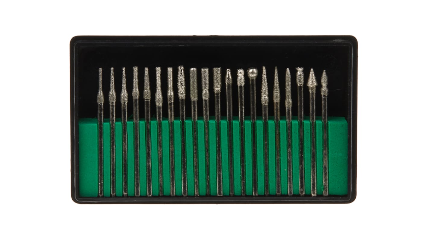 RS PRO 20-Piece Engraving Bit Set, for use with Dremel Tools
