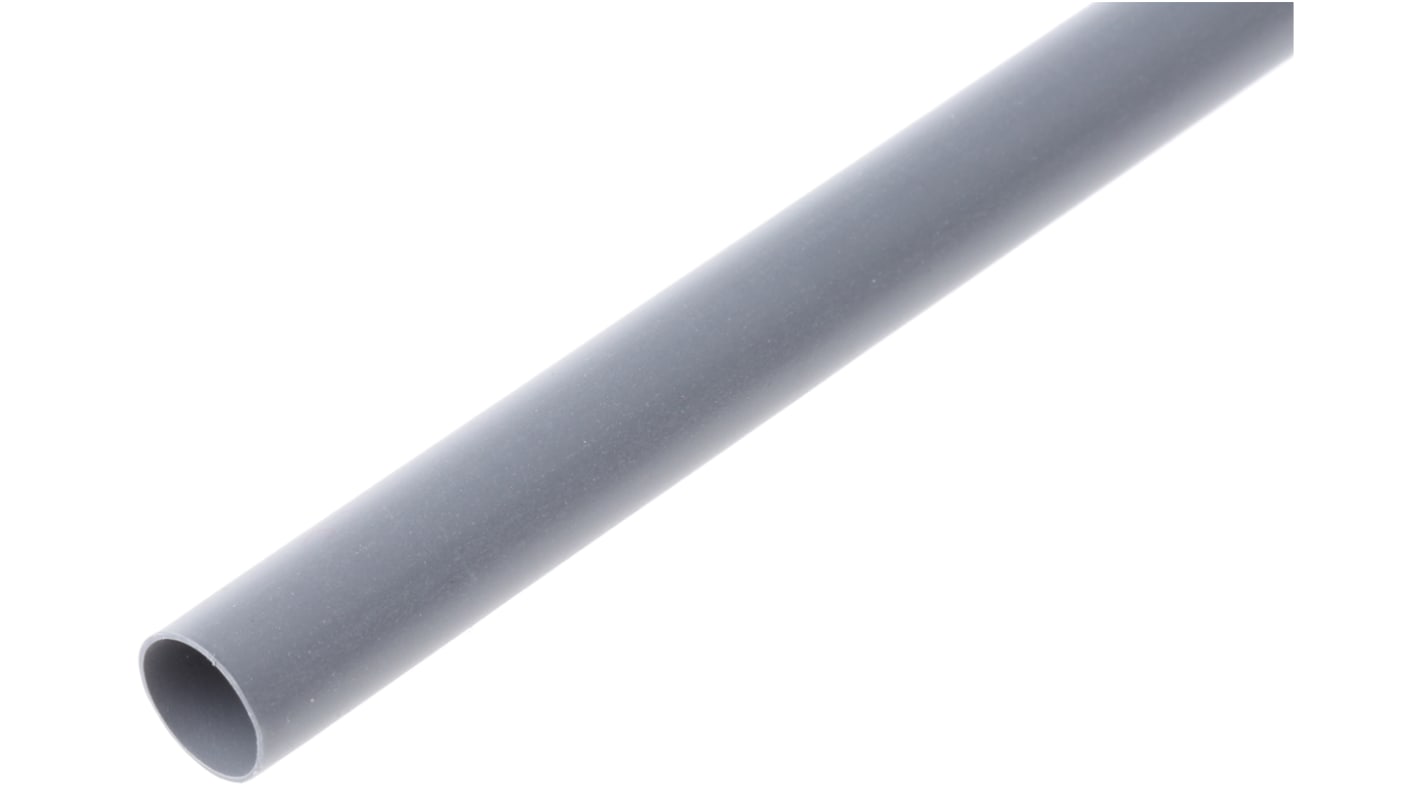 Gaine thermorétractable TE Connectivity, Diam. 6.4mm, Long. 1.2m, Rétreint 2:1, Gris