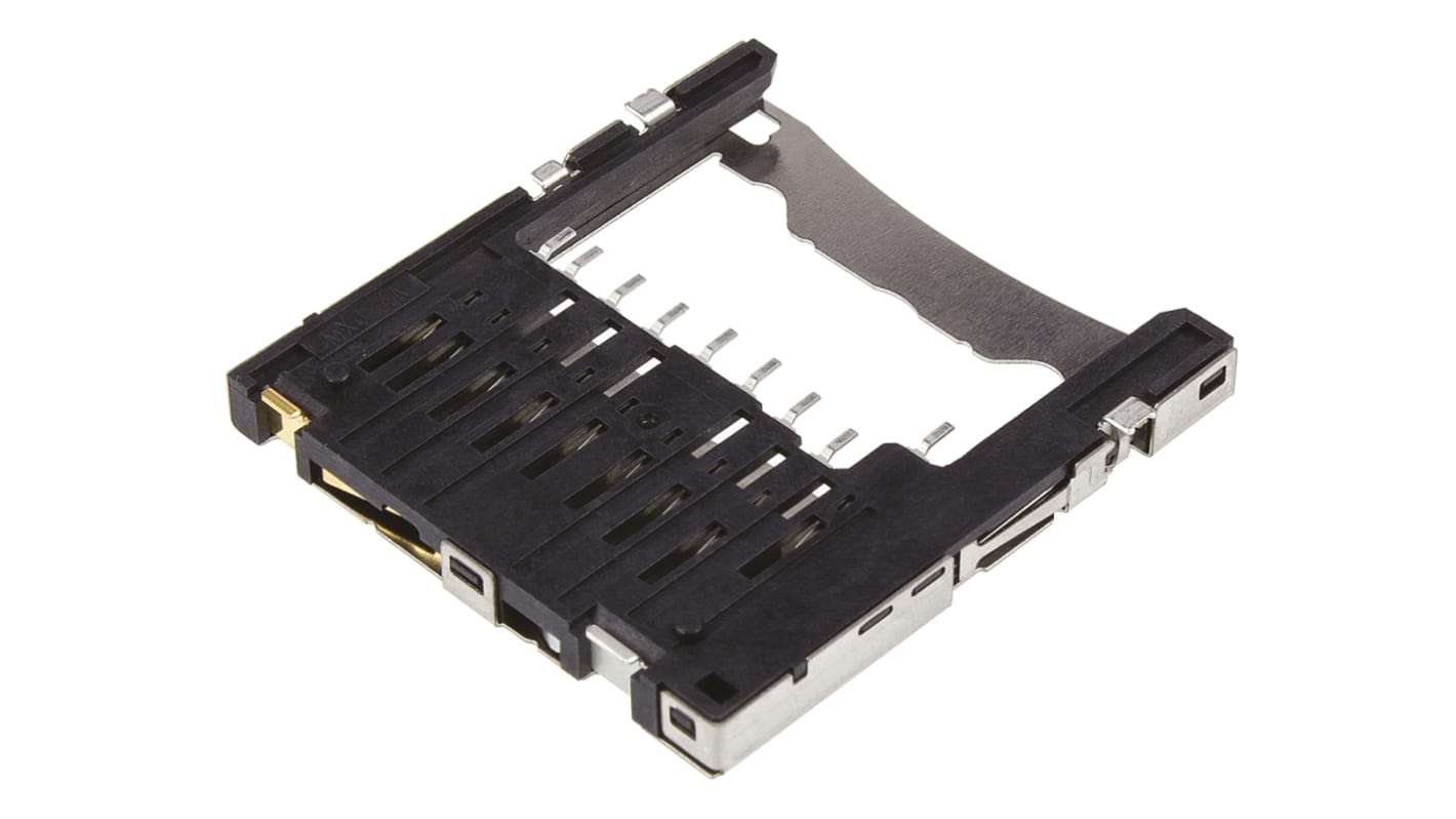 Molex SD CARD SD-Karte Speicherkarten-Steckverbinder Buchse, 9-polig / 1-reihig, Raster 2.5mm