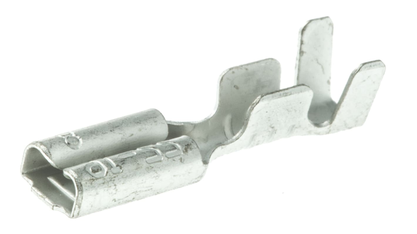 RS PRO Flachsteckhülse, 0,3 → 1,25 mm², 22 → 16 AWG, Unisoliert, 2.8 x 0.8mm, Buchse, 0.3mm² - 1.25mm², 22AWG min