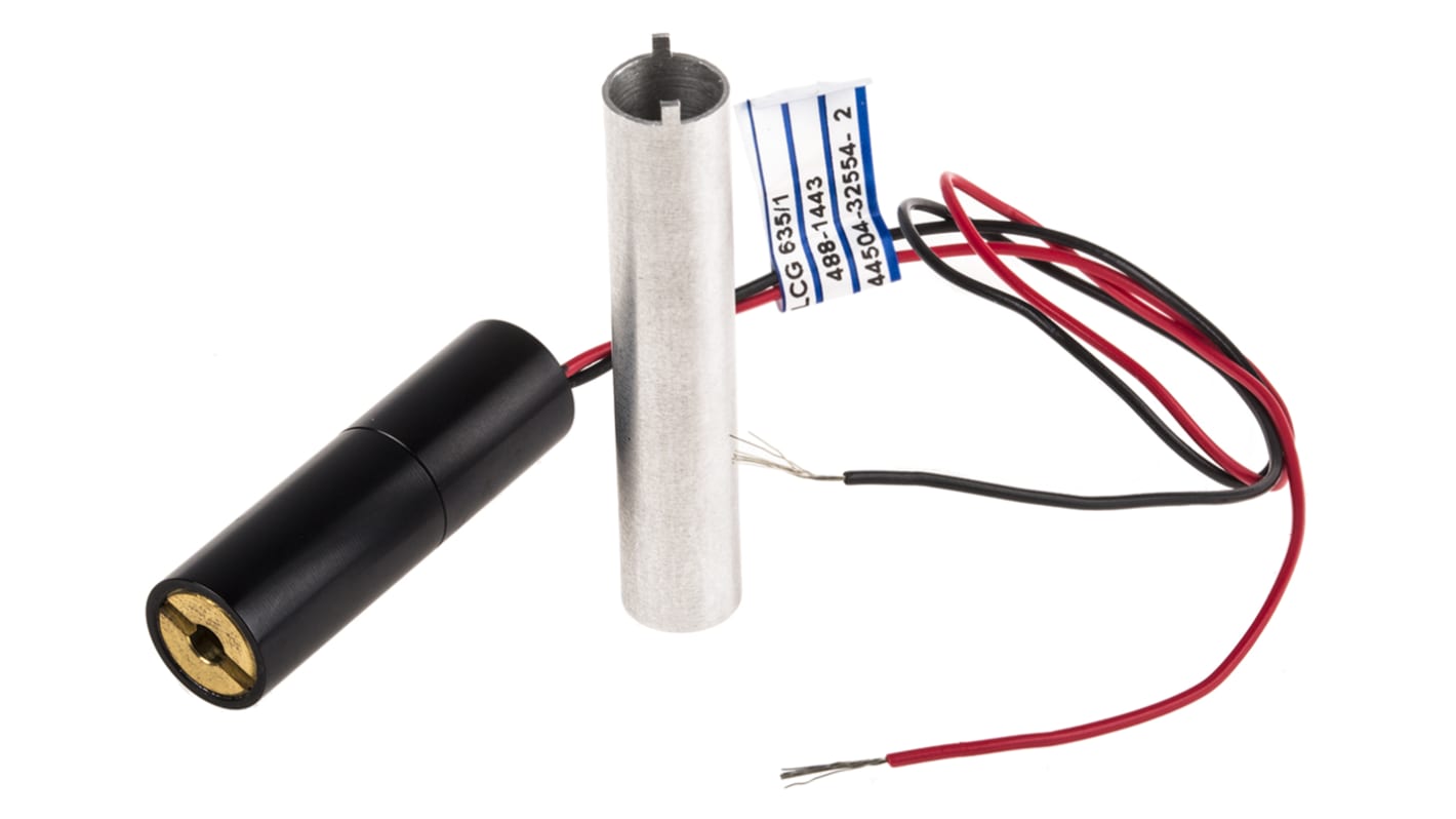 Global Laser 红光十字状激光模组, 635nm, 1mW, CrossLite系列