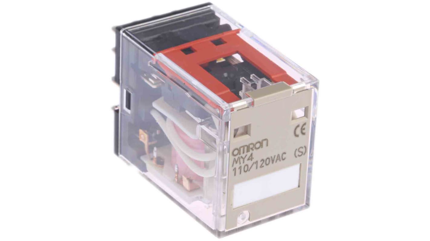 オムロン パワーリレー, 120V ac, 4c接点, 5A, プラグイン