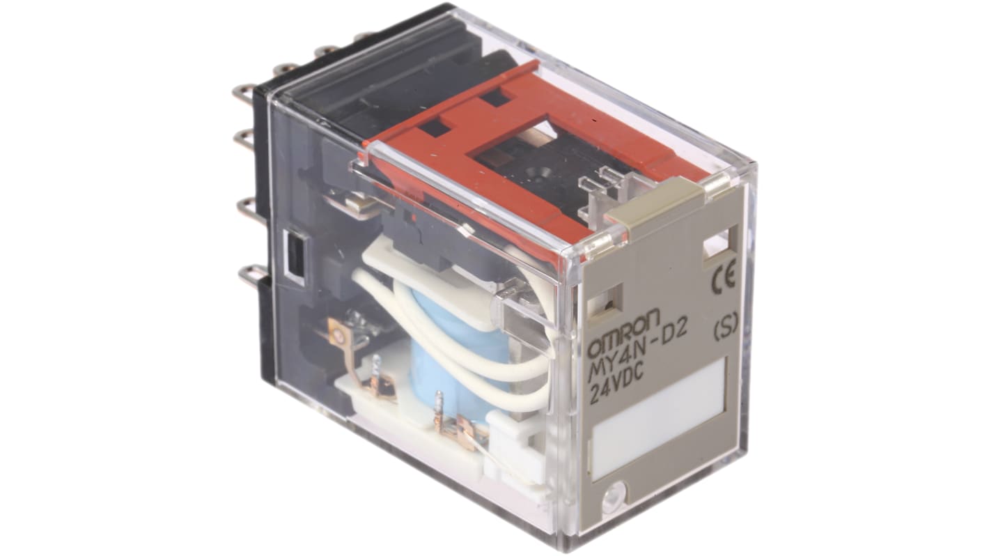 MY4IN-D2 DC24(S) | オムロン パワーリレー, 24V dc, 4c接点, 5A