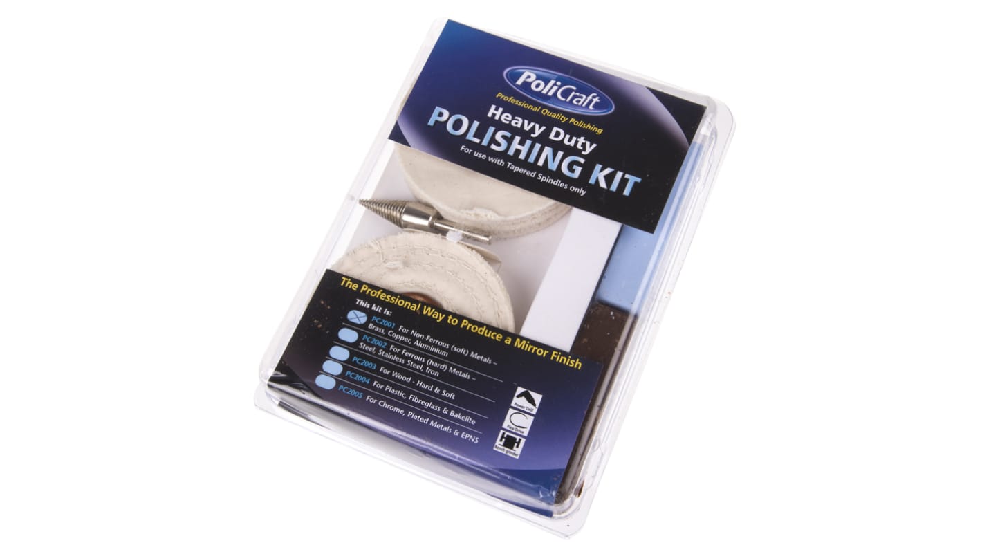 RS PRO 120g Polishing Kit Containing Cotton Mop, Lustre, Rouge, White Stitched Mop