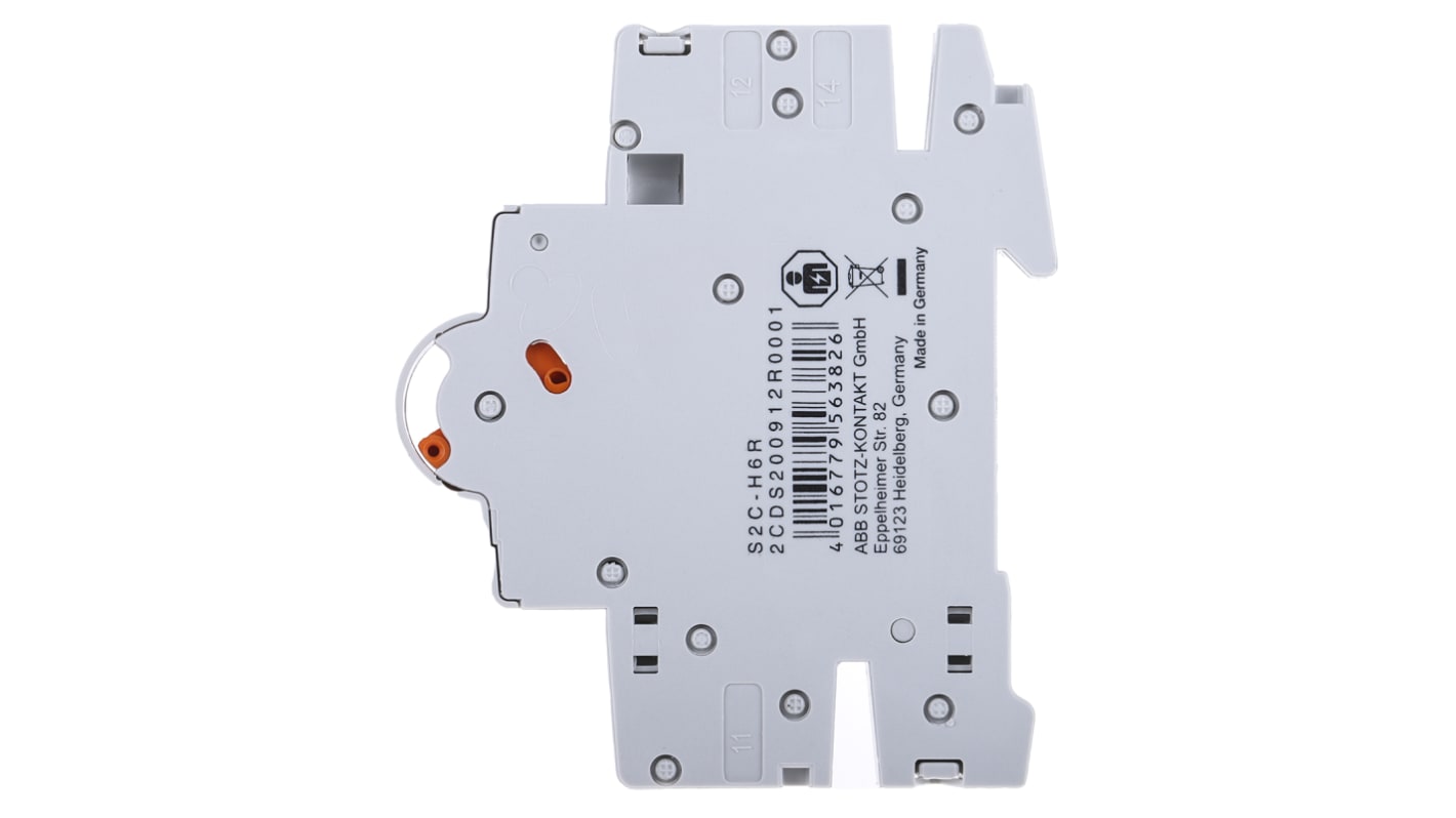 ABB Auxiliary Contact, 2 Contact, 1NC + 1NO, Side Mount