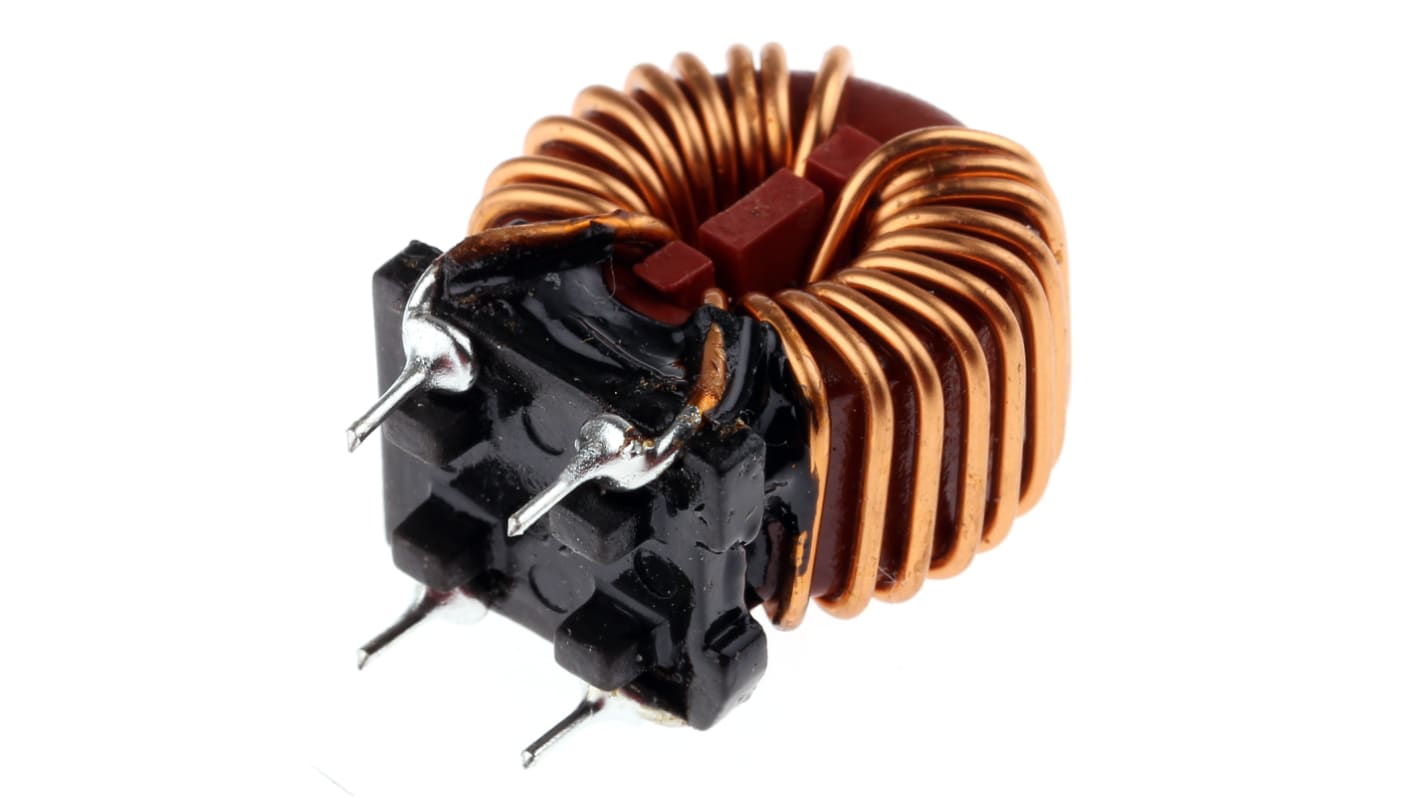 Wurth 1 mH ±30% Leaded Inductor, 6A Idc, 13mΩ Rdc, WE-CMB