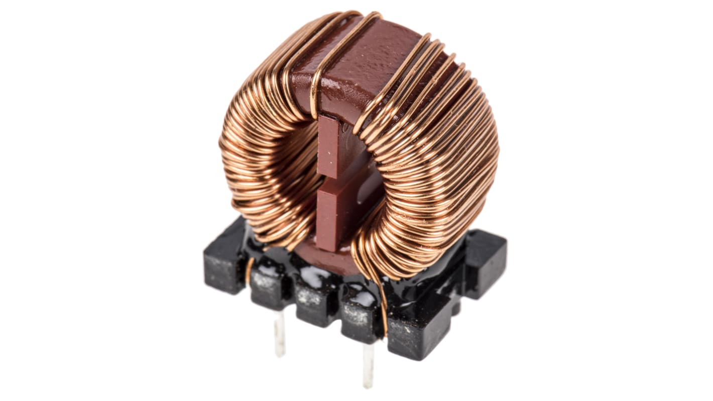 Wurth 10 mH ±30% Leaded Inductor, 3A Idc, 105mΩ Rdc, WE-CMB