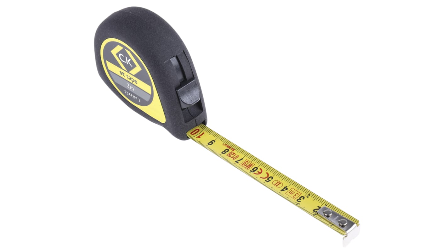 CK ST 3m Tape Measure, Metric, With RS Calibration