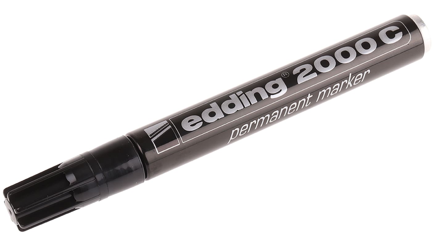 Edding 记号笔, 永久性记号笔, 黑色, 精细笔尖