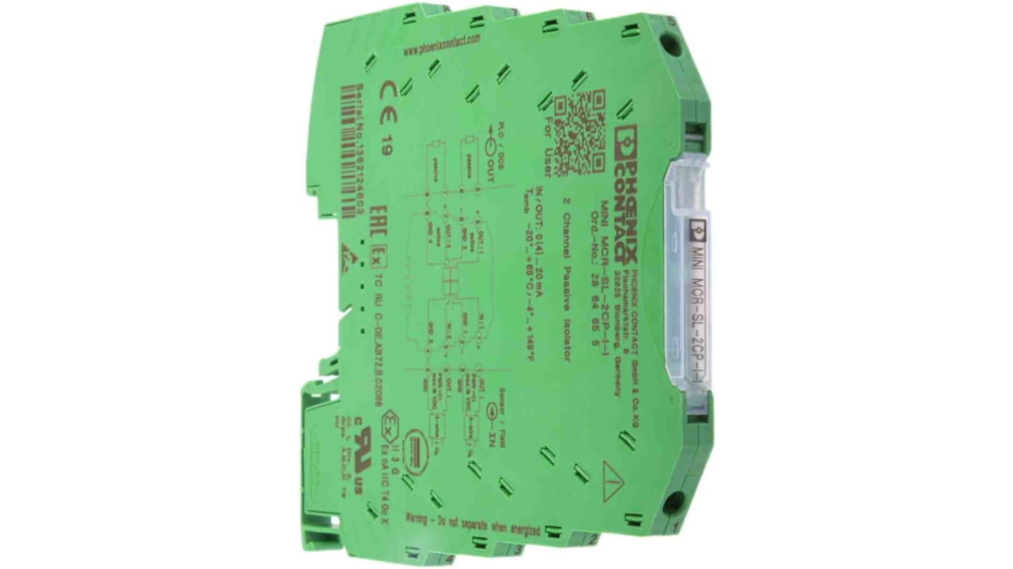 Phoenix Contact MINI MCR Series Signal Conditioner, Current Input, Current Output, 18V Supply