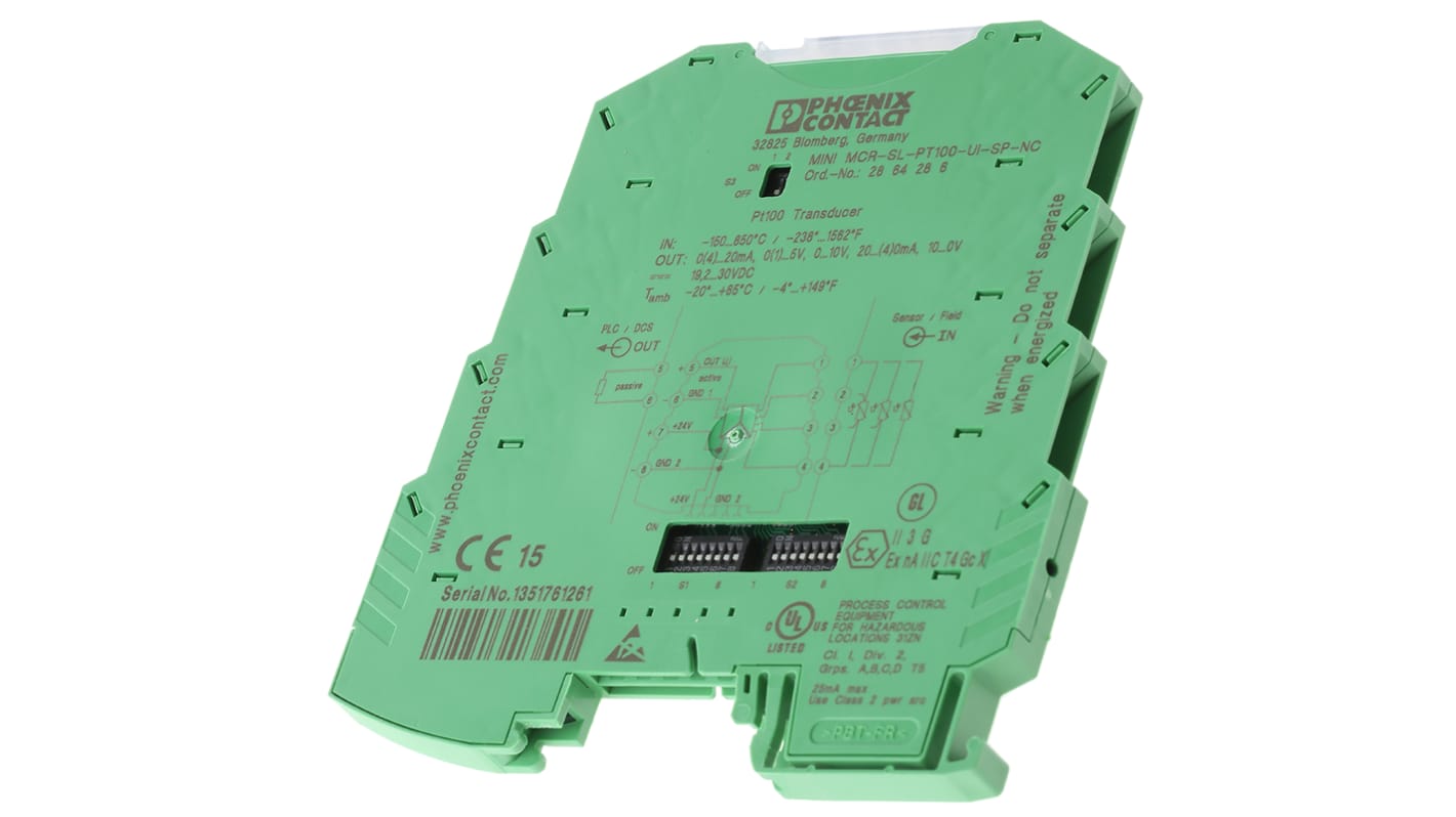 Phoenix Contact SC-System Series Temperature Transducer, Current Input