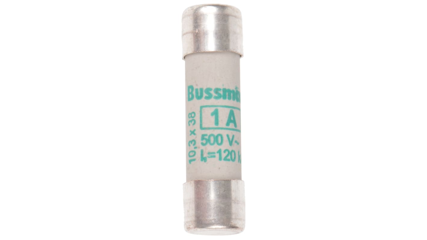 Eaton 1A Ceramic Cartridge Fuse, 10 x 38mm