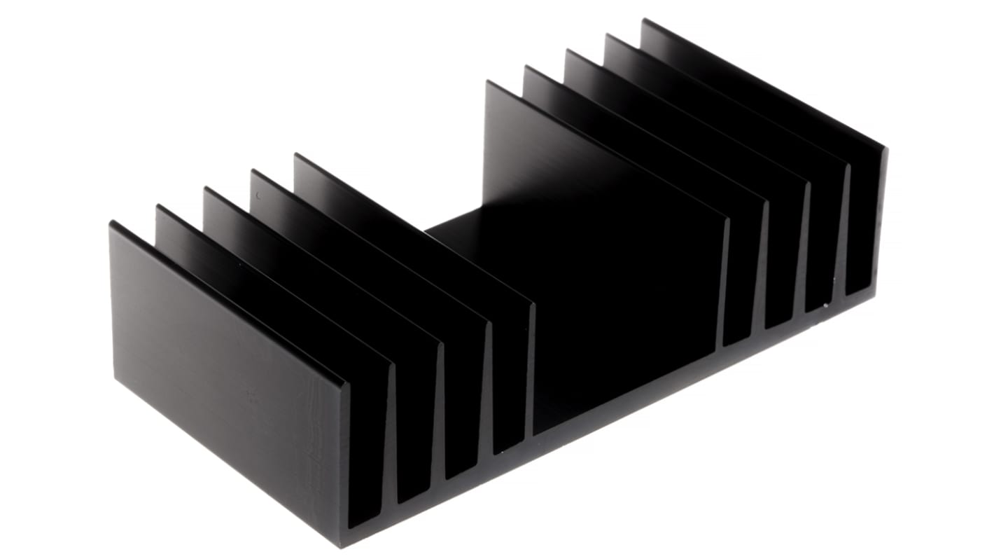 AAVID THERMALLOY Heatsink, Universal Rectangular Alu, 2.3K/W, 50 x 97 x 25mm