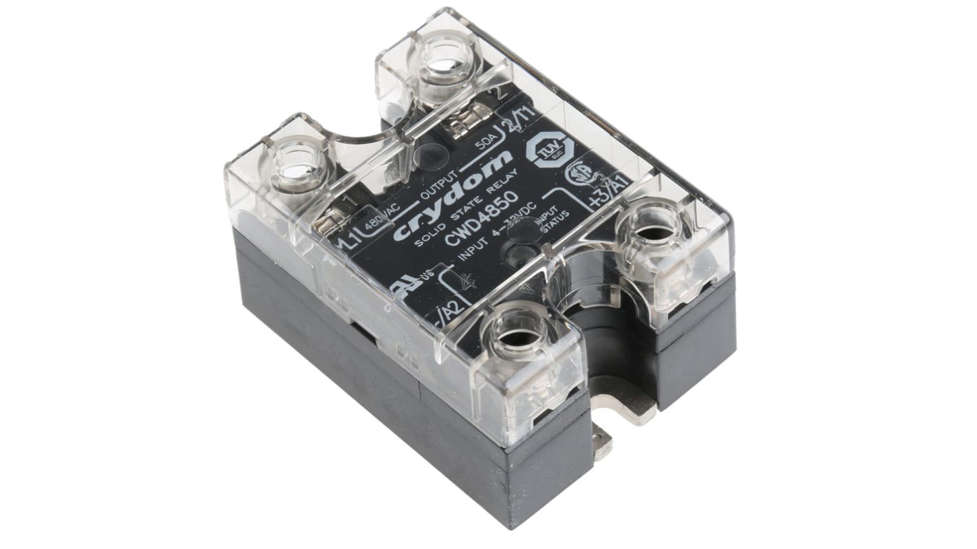Sensata Crydom CW Series Solid State Relay, 50 A rms Load, Panel Mount, 660 V ac Load, 32 V Control