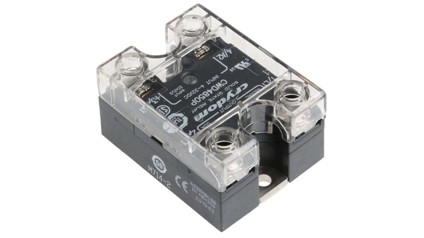 Sensata Crydom CW24 Series Solid State Relay, 50 A rms Load, Panel Mount, 660 V ac Load, 32 V Control