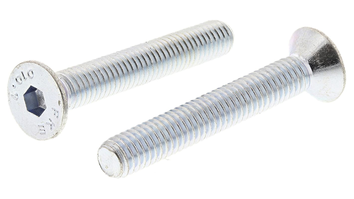 Śruba imbusowa M6 długość 40mm Gniazdo sześciokątne stożkowe Stalowe RS PRO