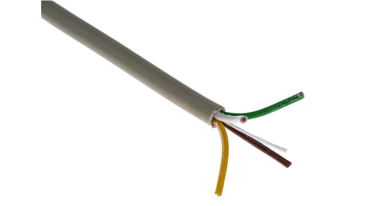 Lapp UNITRONIC LiYY Series Data Cable, 4 Cores, 0.5 mm², Unscreened, 20 AWG, 100m, LiYY Cable