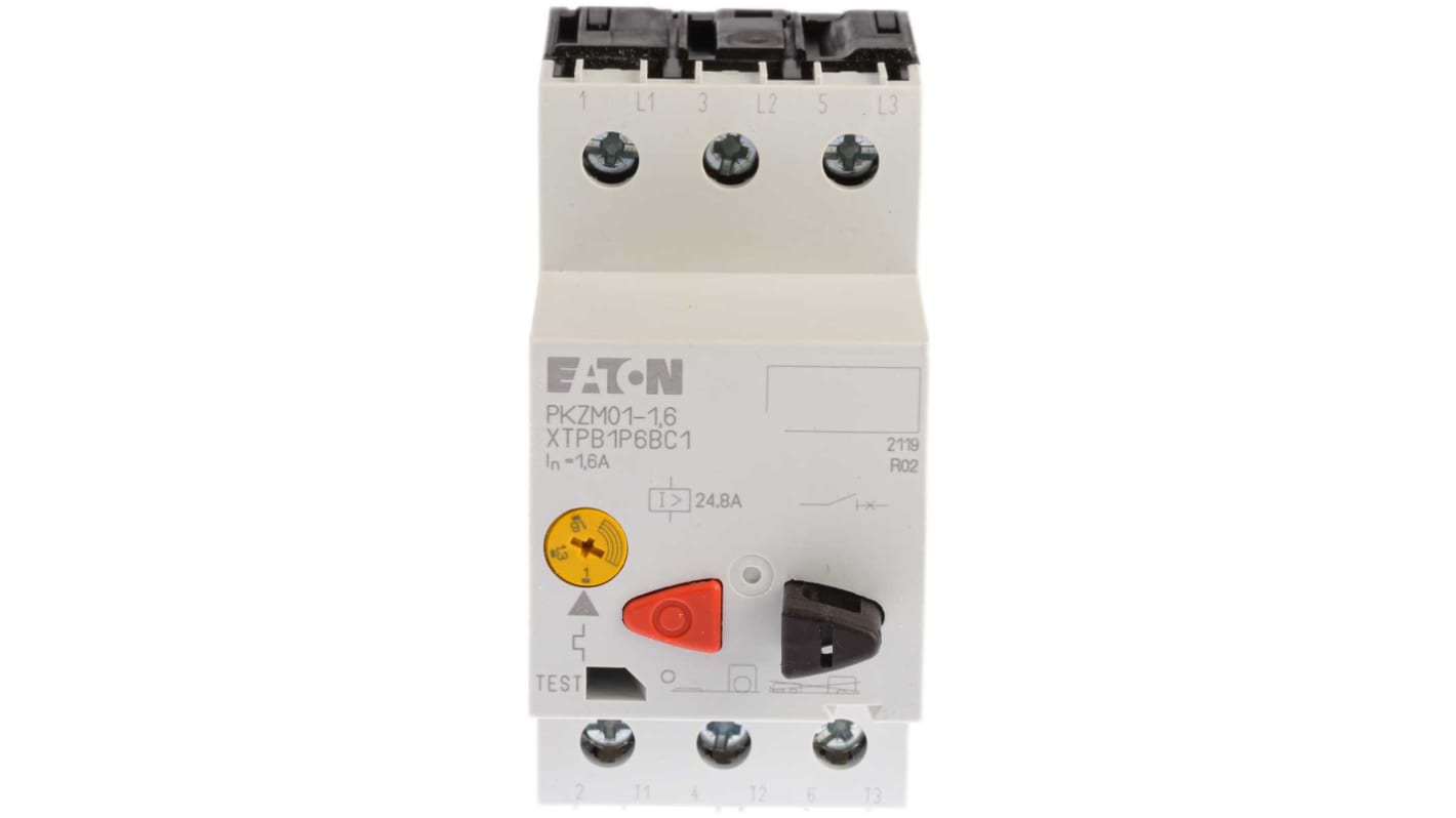 Eaton 1 → 1.6 A Motor Protection Circuit Breaker, 690 V ac