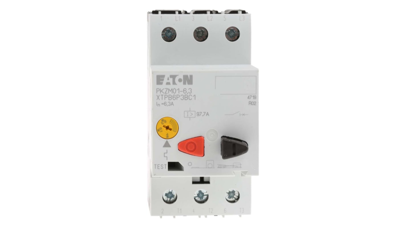 Interruttore automatico del motore Eaton, 690 V c.a., 4 → 6,3 A