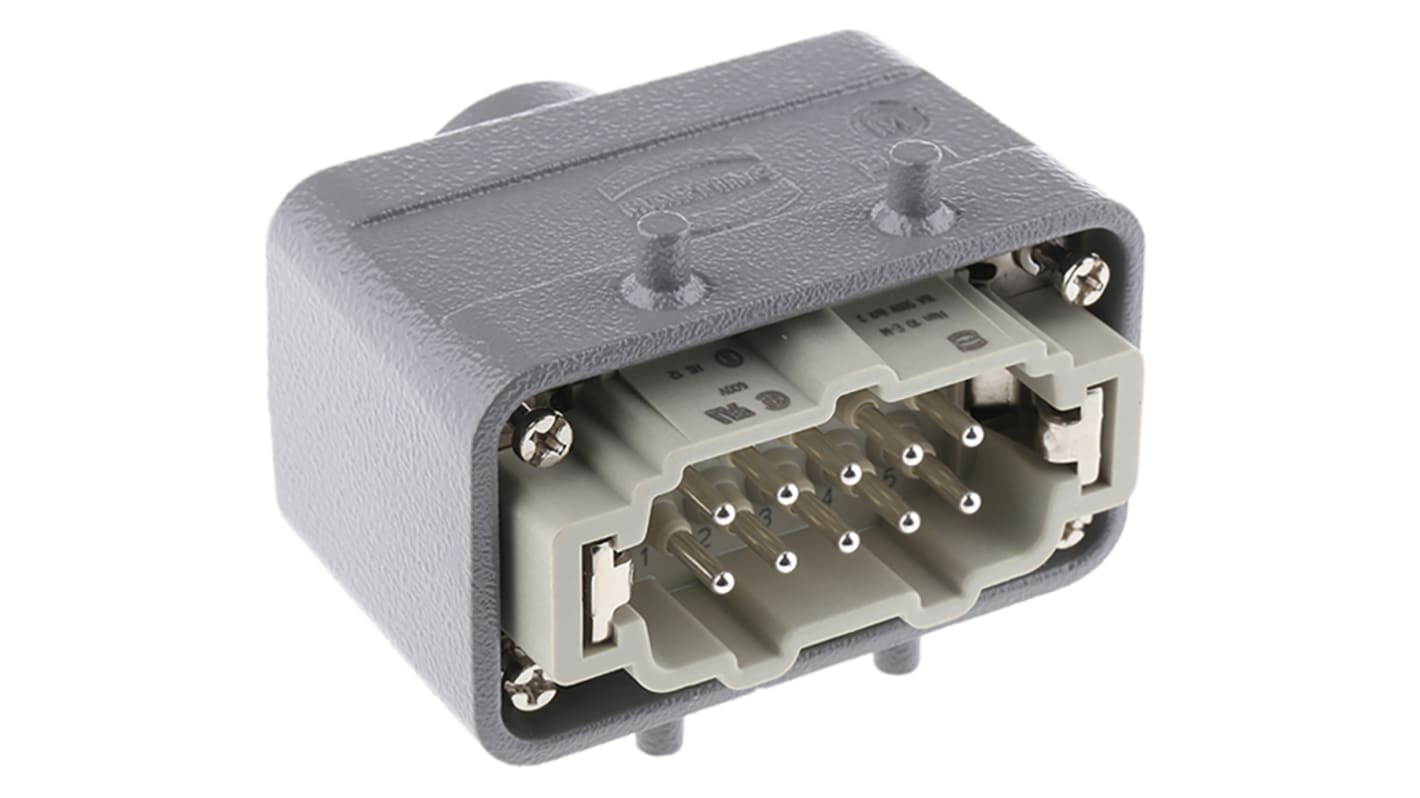 Connettore alimentazione HARTING, Maschio, 10 Pin, 16A, 500 V