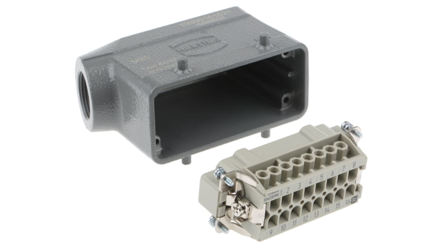 Connettore alimentazione HARTING, Maschio, 16 Pin, 16A, 500 V