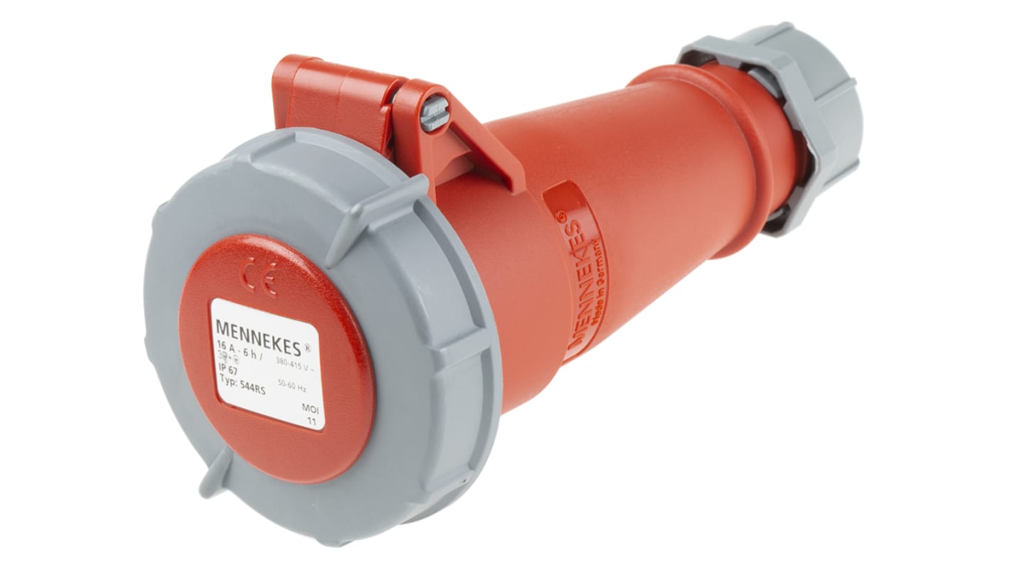 Connettore di alimentazione industriale MENNEKES AM-TOP Femmina, 4P, 16A, Montaggio su cavo