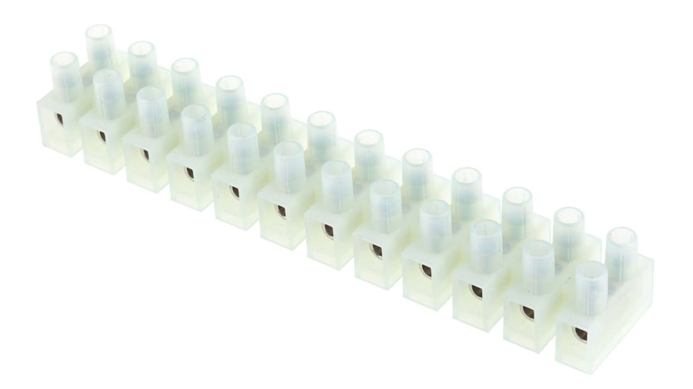 Morsetto senza fusibile RS PRO, 12 vie, passo 10mm, per cavi 4 mm²