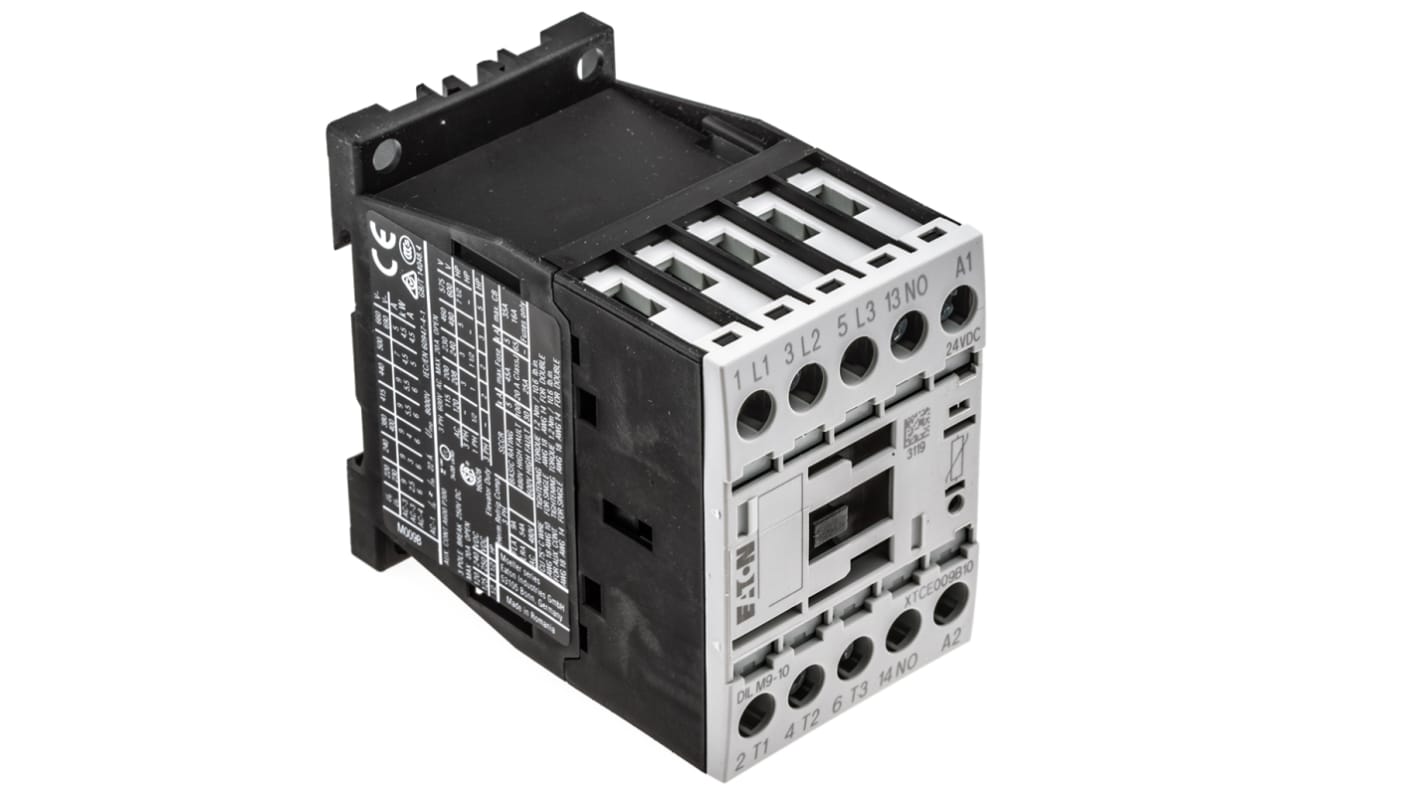 Eaton xStart Contactor, 24 V dc Coil, 3-Pole, 9 A, 4 kW, 3NO, 400 V ac